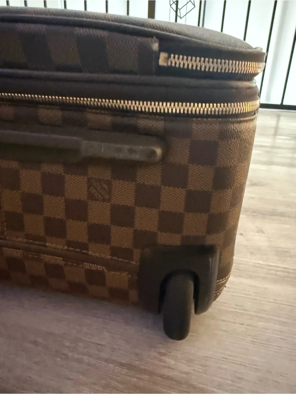 LOUIS VUITTON Pegase 55 Business Luggage Damier Ebene Travel Bag Brown